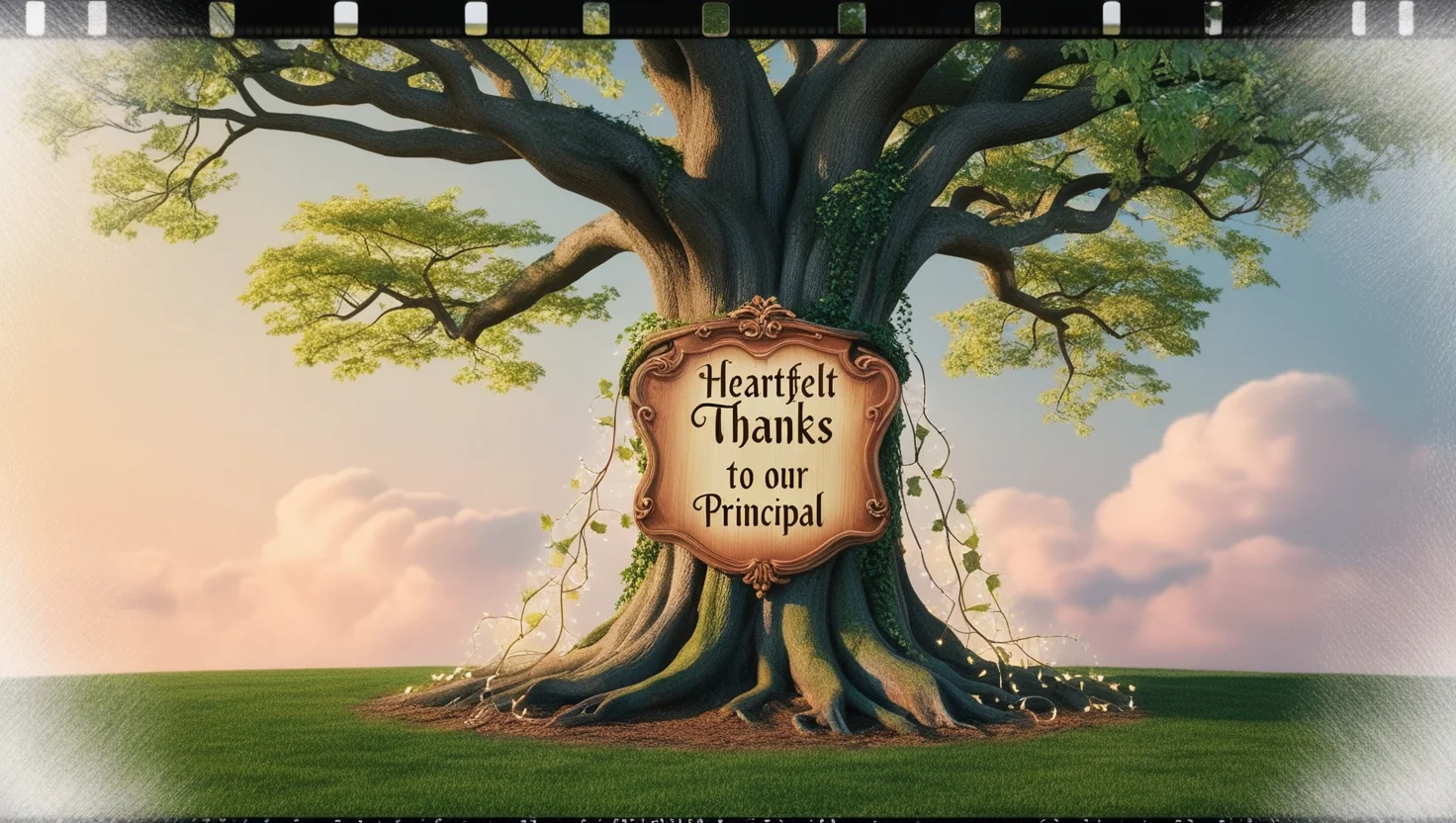 Heartfelt Thanks to Our Principal