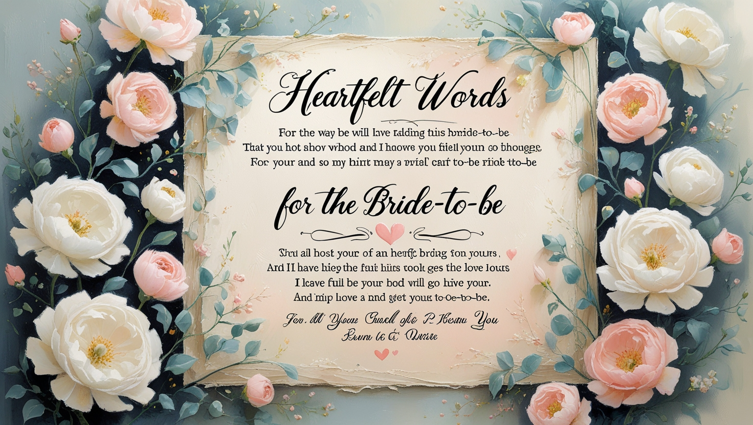 Heartfelt Words for the Bride-to-Be