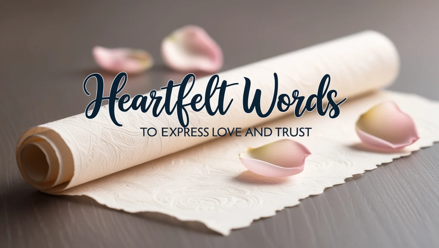 Heartfelt Words to Express Love and Trust