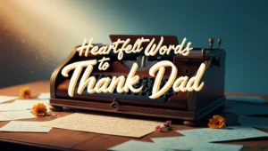 Heartfelt Words to Thank Dad