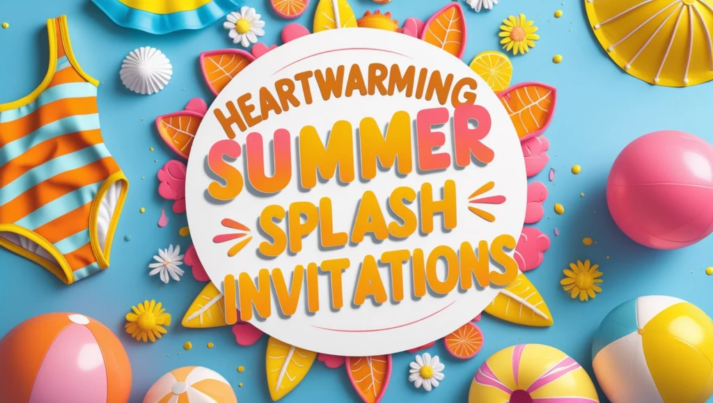 Heartwarming Summer Splash Invitations