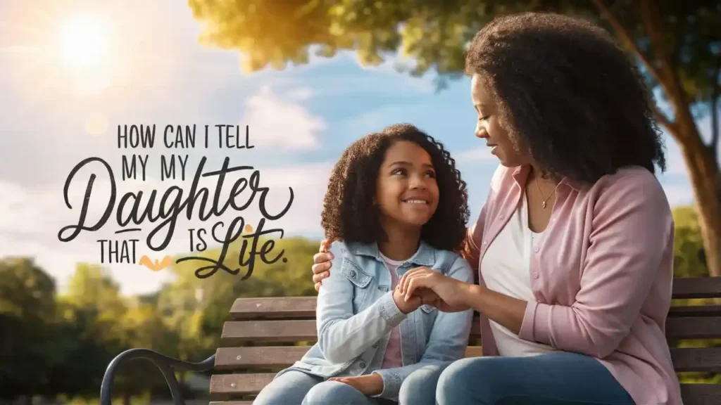 How Can I Tell My Daughter That She Is Life