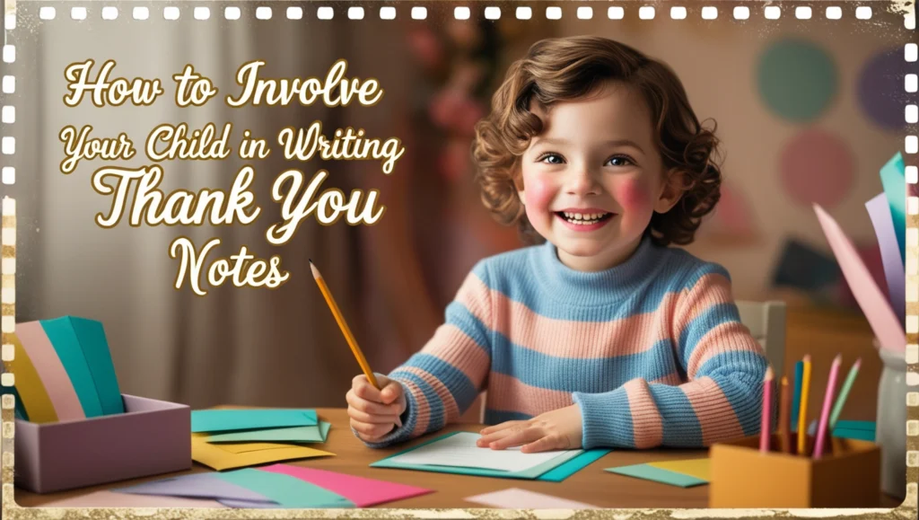 How to Involve Your Child in Writing Thank You Notes
