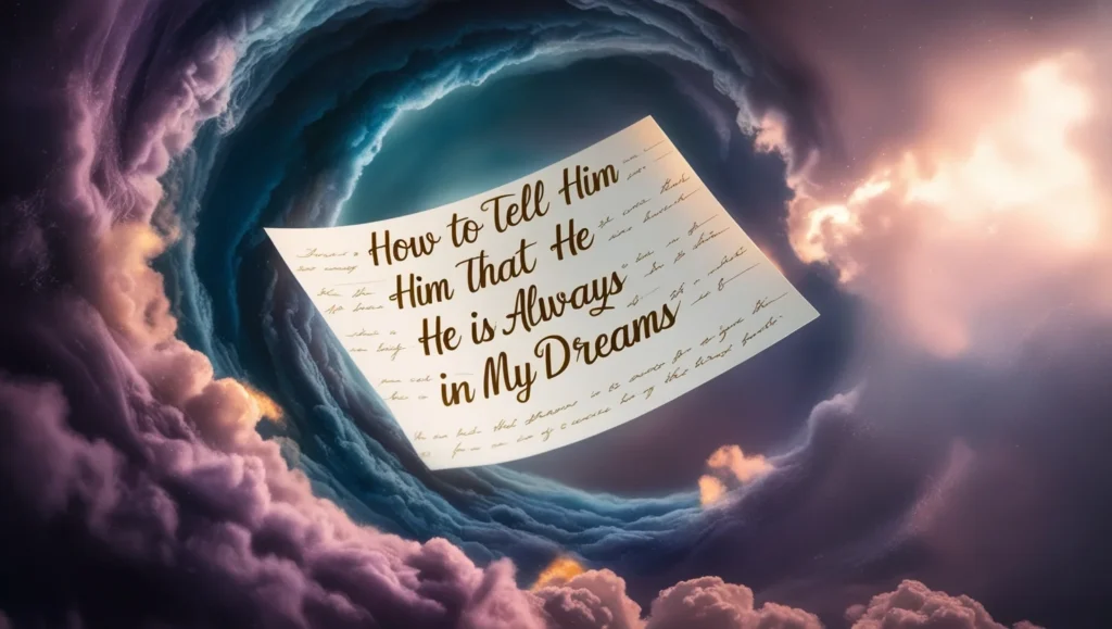 How to Tell Him That He Is Always in My Dreams