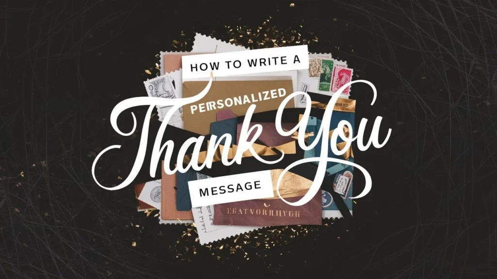 How to Write a Personalized Thank You Message