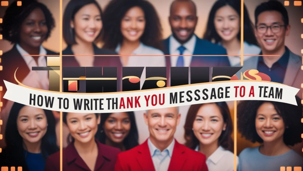 How to Write a Thank You Message to a Team