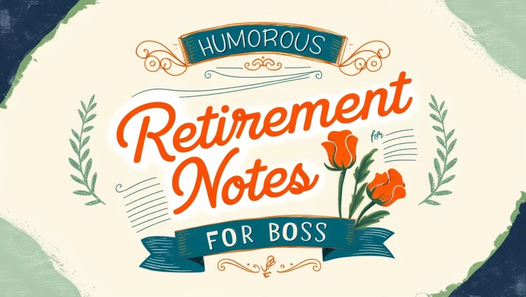 Humorous Retirement Notes for Boss
