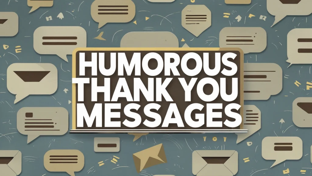 Humorous Thank You Messages