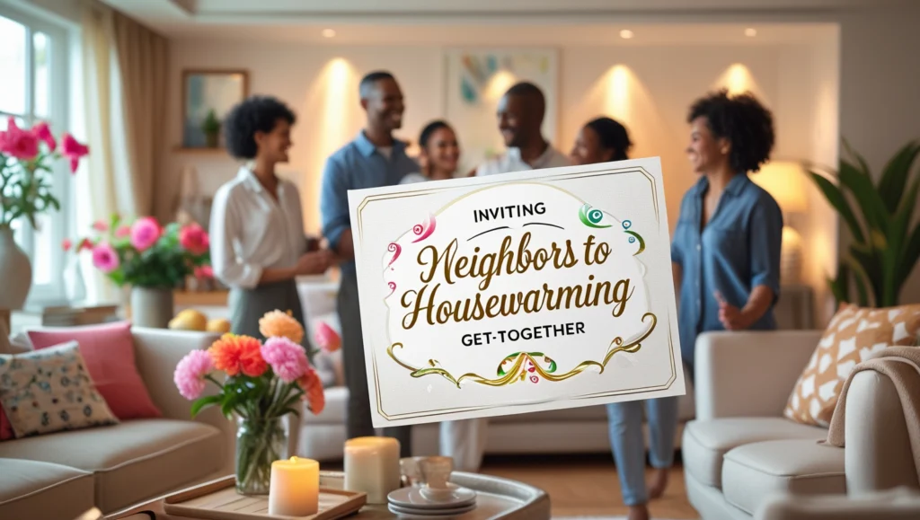 Inviting Neighbors to Housewarming Get-Together