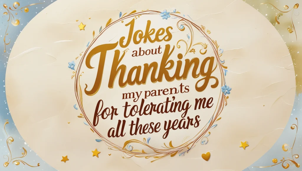Jokes About Thanking My Parents for Tolerating Me All These Years