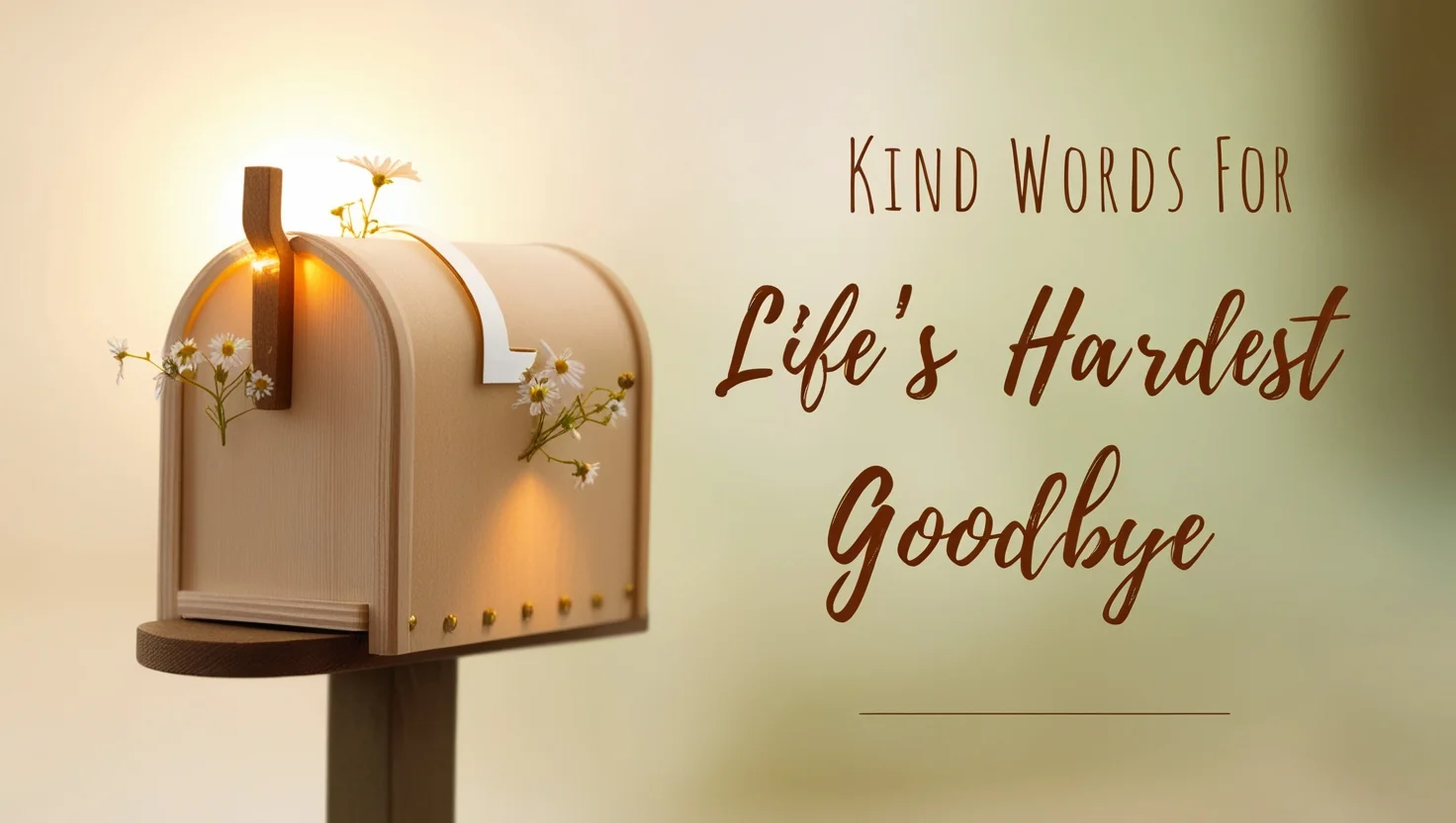 Kind Words for Life’s Hardest Goodbye