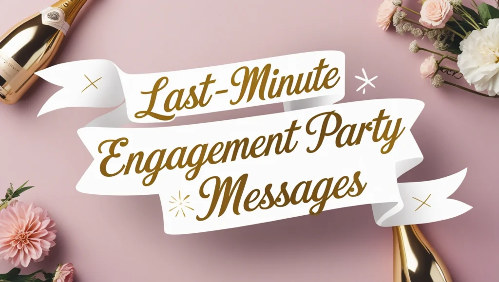 Last-Minute Engagement Party Messages