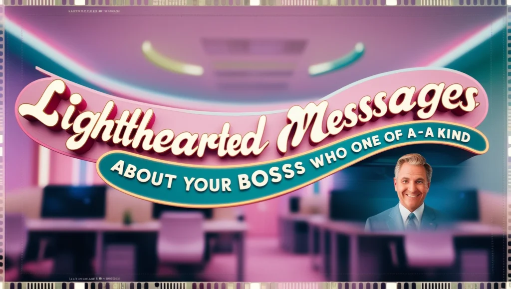 Lighthearted Messages About Your Boss Who Is One-of-a-Kind