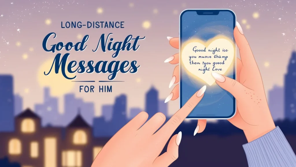 Long-Distance Good Night Messages For Him