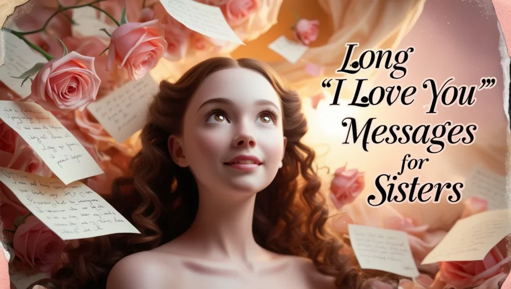 Long “I Love You” Messages for Sisters
