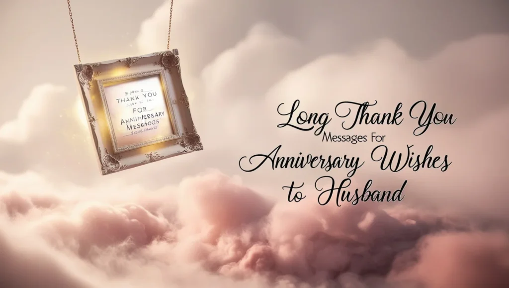 Long Thank You Messages for Anniversary Wishes to Husband
