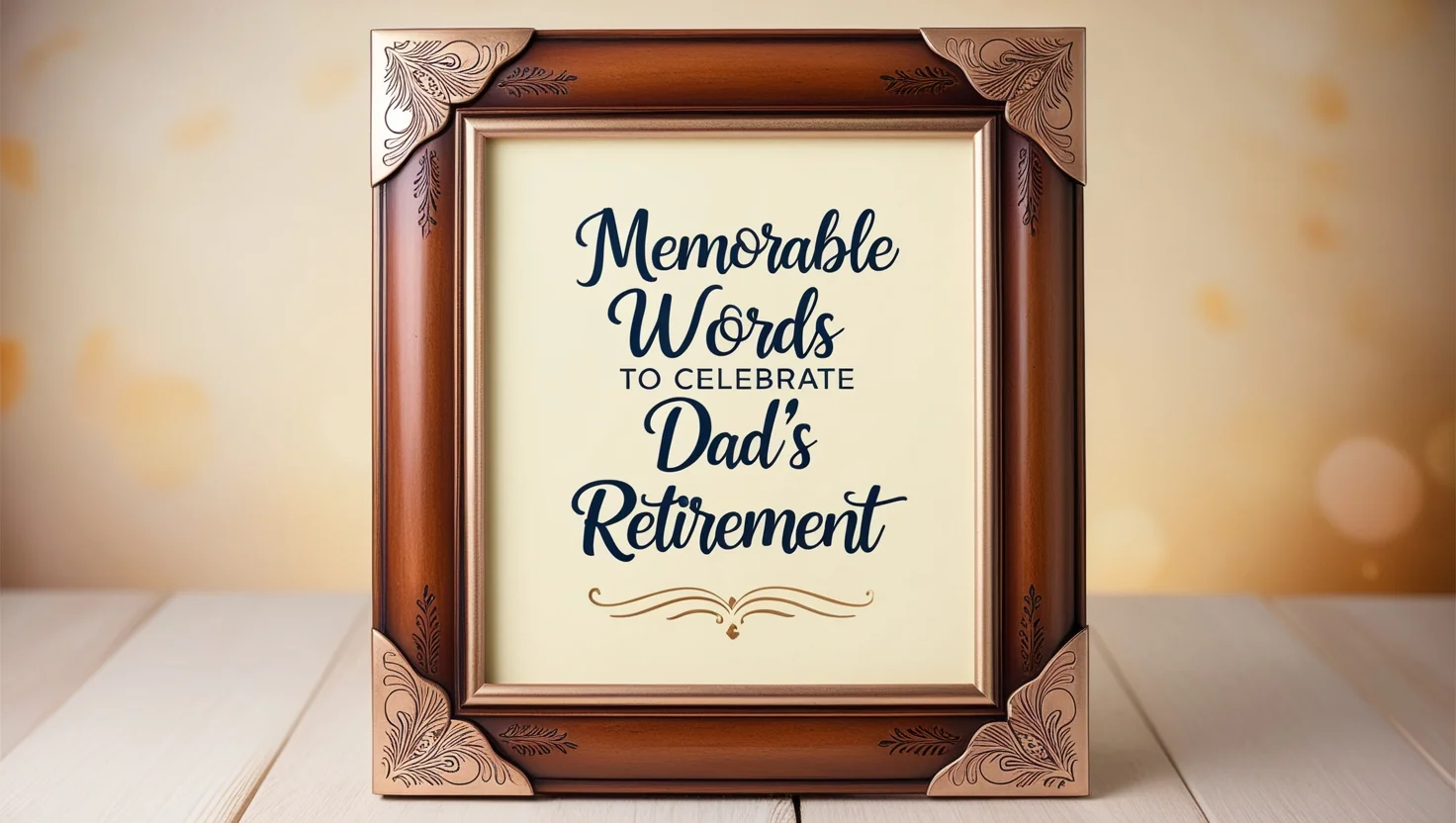 Memorable Words to Celebrate Dad’s Retirement