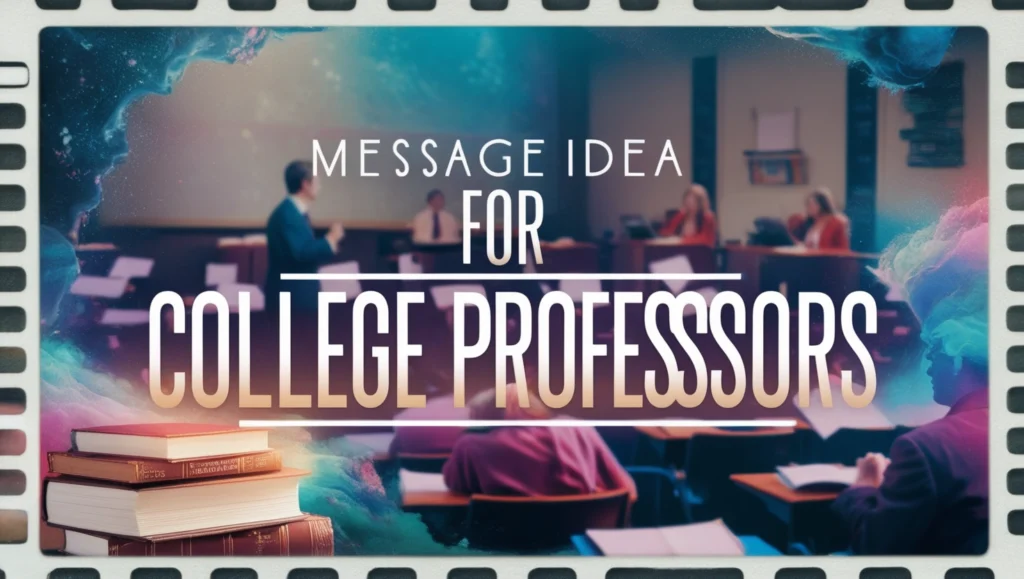 Message Ideas for College Professors