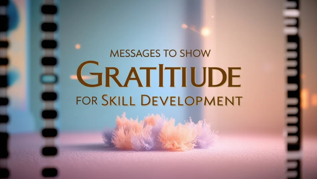 Messages to Show Gratitude for Skill Development