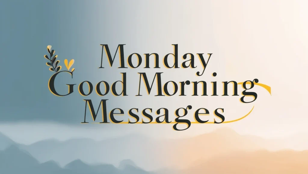 Monday Good Morning Messages