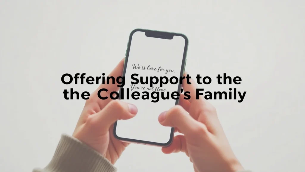 Offering Support to the Colleague’s Family