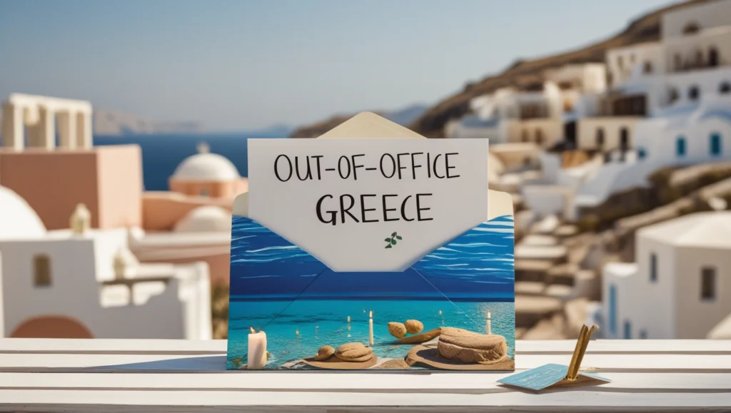 Out-of-Office Messages for Wedding Planning in a Scenic Destination in Greece
