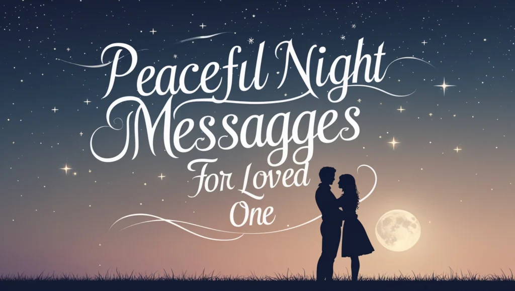 Peaceful Night Messages for a Loved One