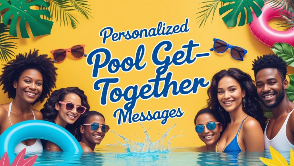 Personalized Pool Get-Together Messages
