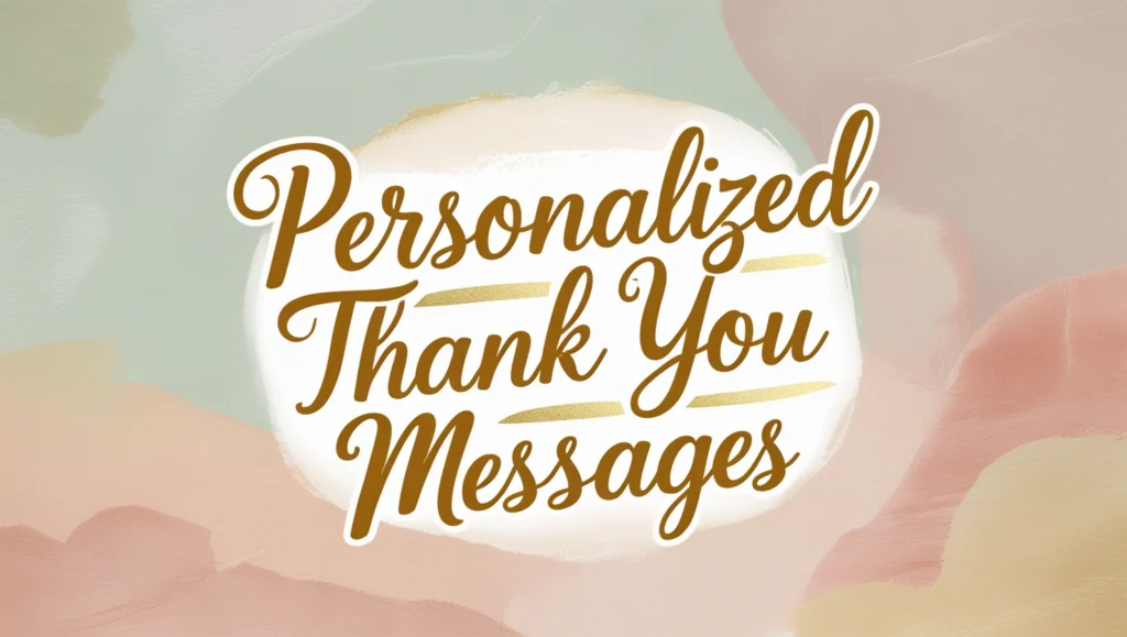 Personalized Thank You Messages