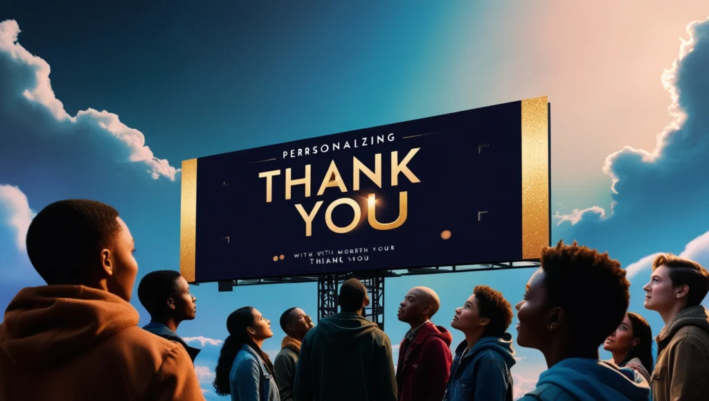 Personalizing the Thank You Message