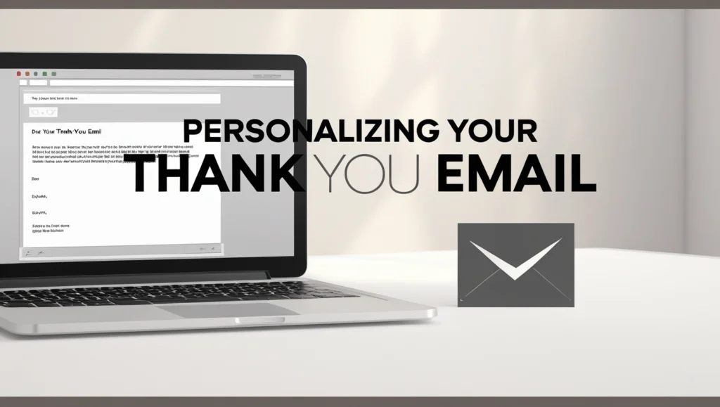 Personalizing Your Thank You Email
