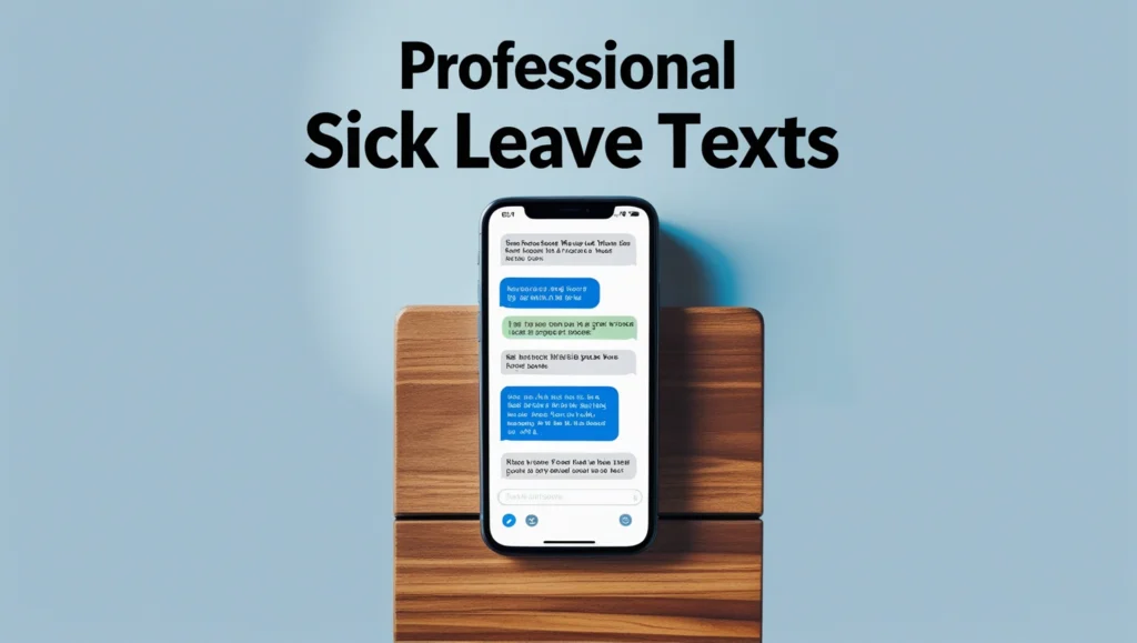Professional Sick Leave Texts