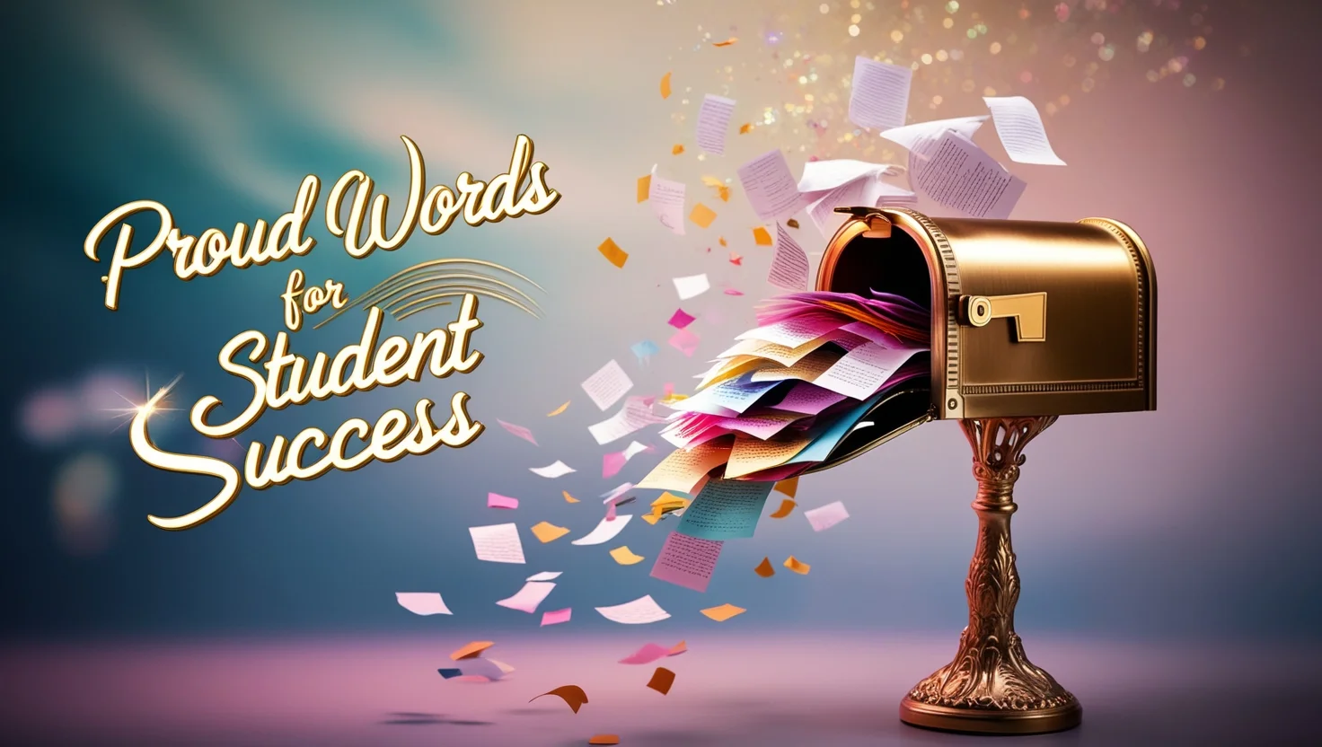 Proud Words for Student Success