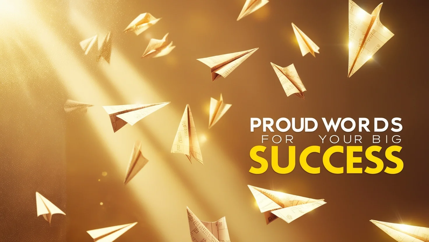 Proud Words for Your Big Success