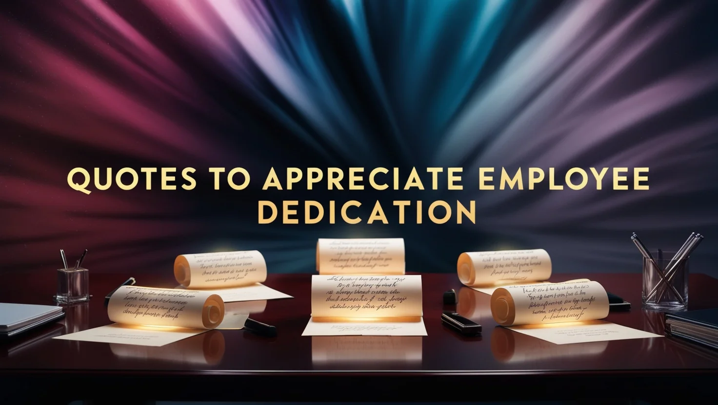 Quotes to Appreciate Employee Dedication