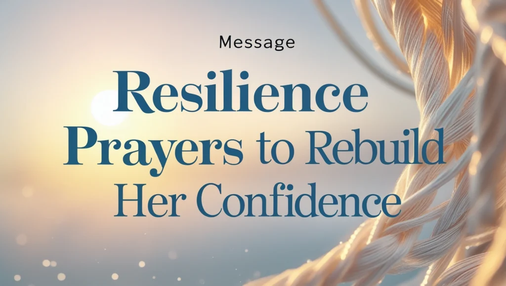 Resilience Prayers to Rebuild Her Confidence