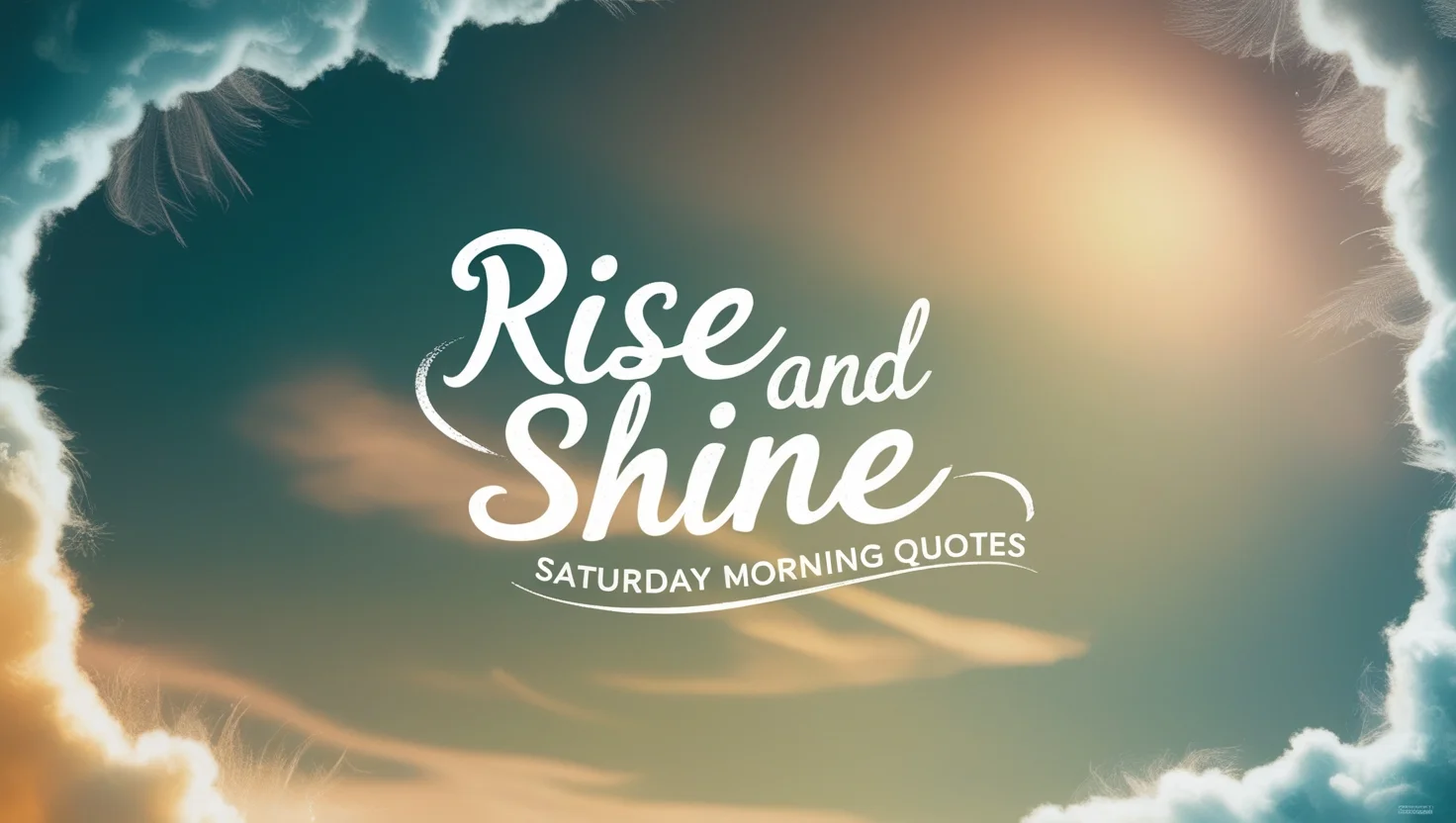 Rise and Shine: Saturday Morning Quotes