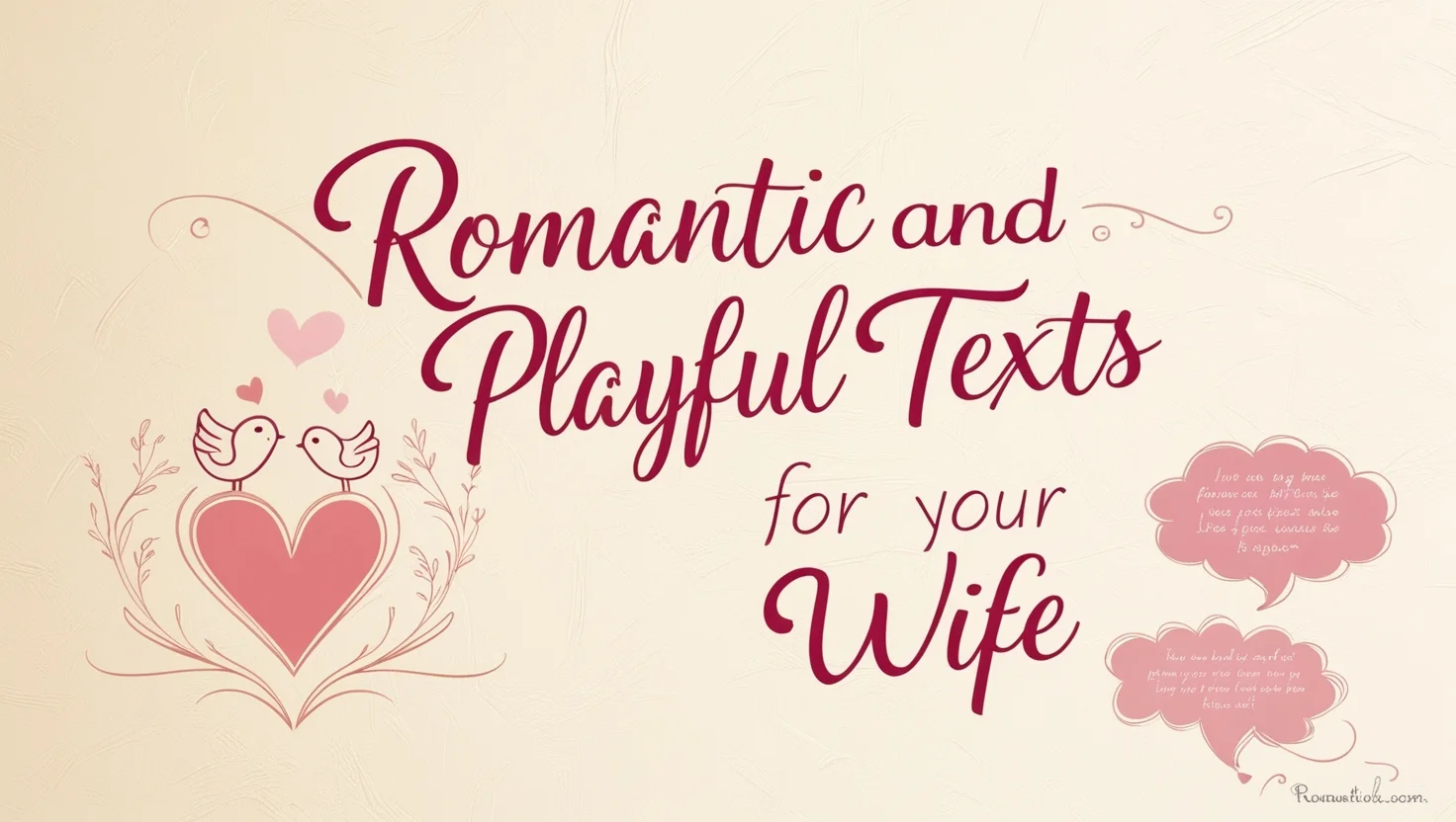 Romantic and Playful Texts for Your Wife