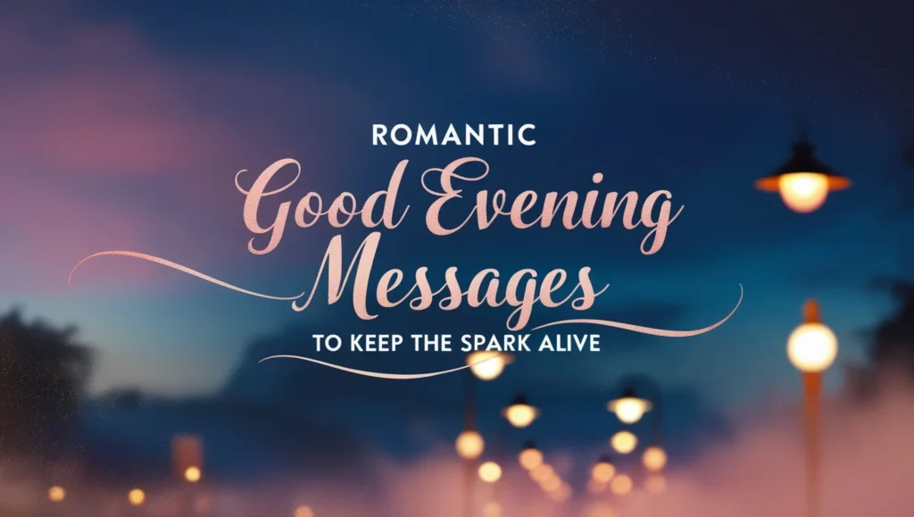 Romantic Good Evening Messages to Keep the Spark Alive
