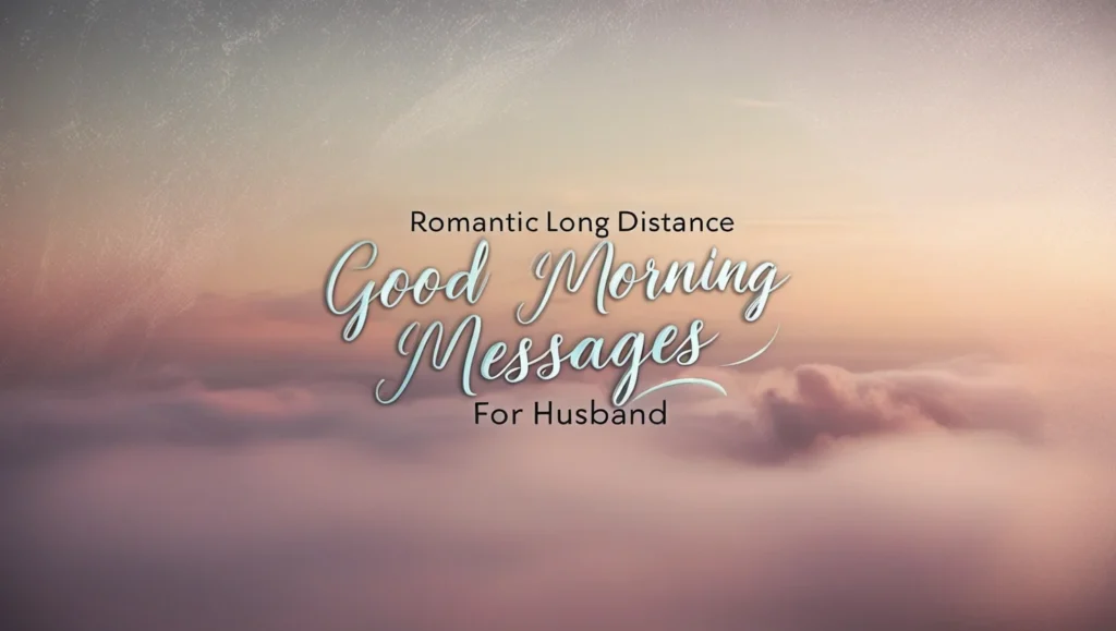 Romantic Long Distance Good Morning Messages for Husband