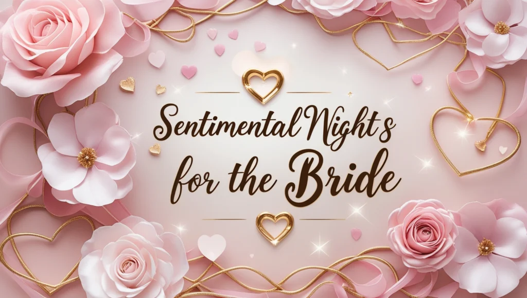Sentimental Night Wishes for the Bride