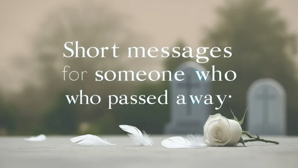 Short Messages for Someone Who Passed Away