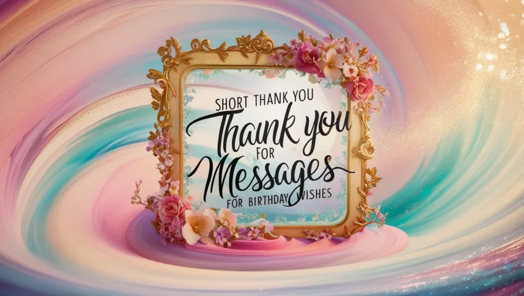 Short Thank You Messages For Birthday Wishes
