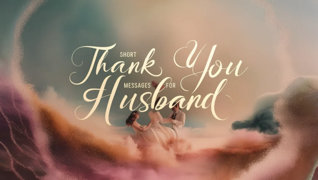 Short Thank You Messages for Husband