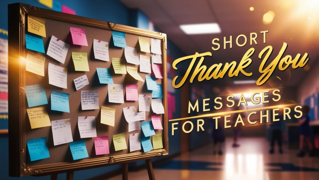 Short Thank You Messages for Teachers