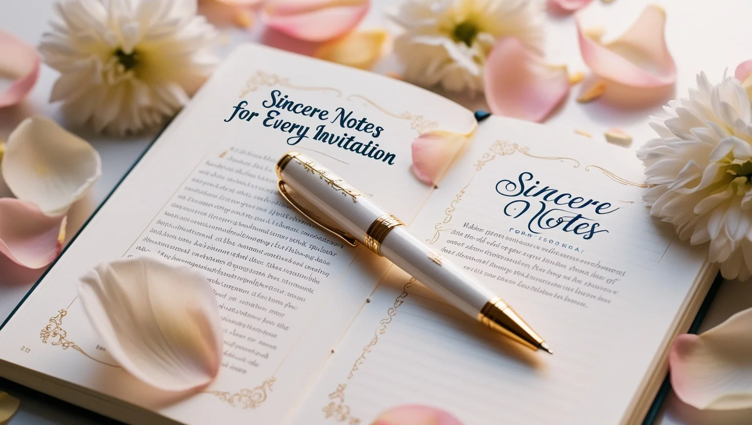Sincere Notes for Every Invitation