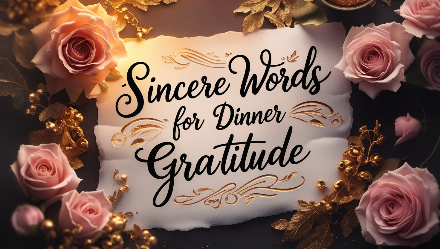Sincere Words for Dinner Gratitude
