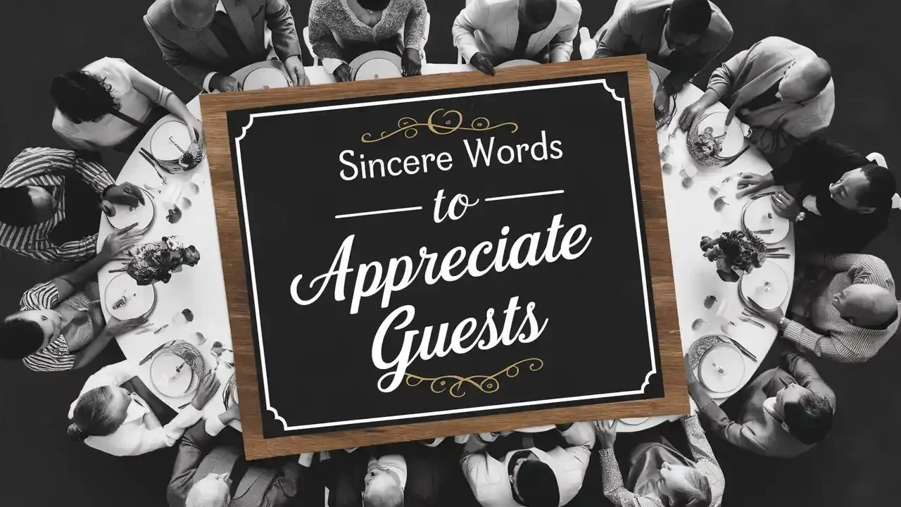 Sincere Words to Appreciate Guests