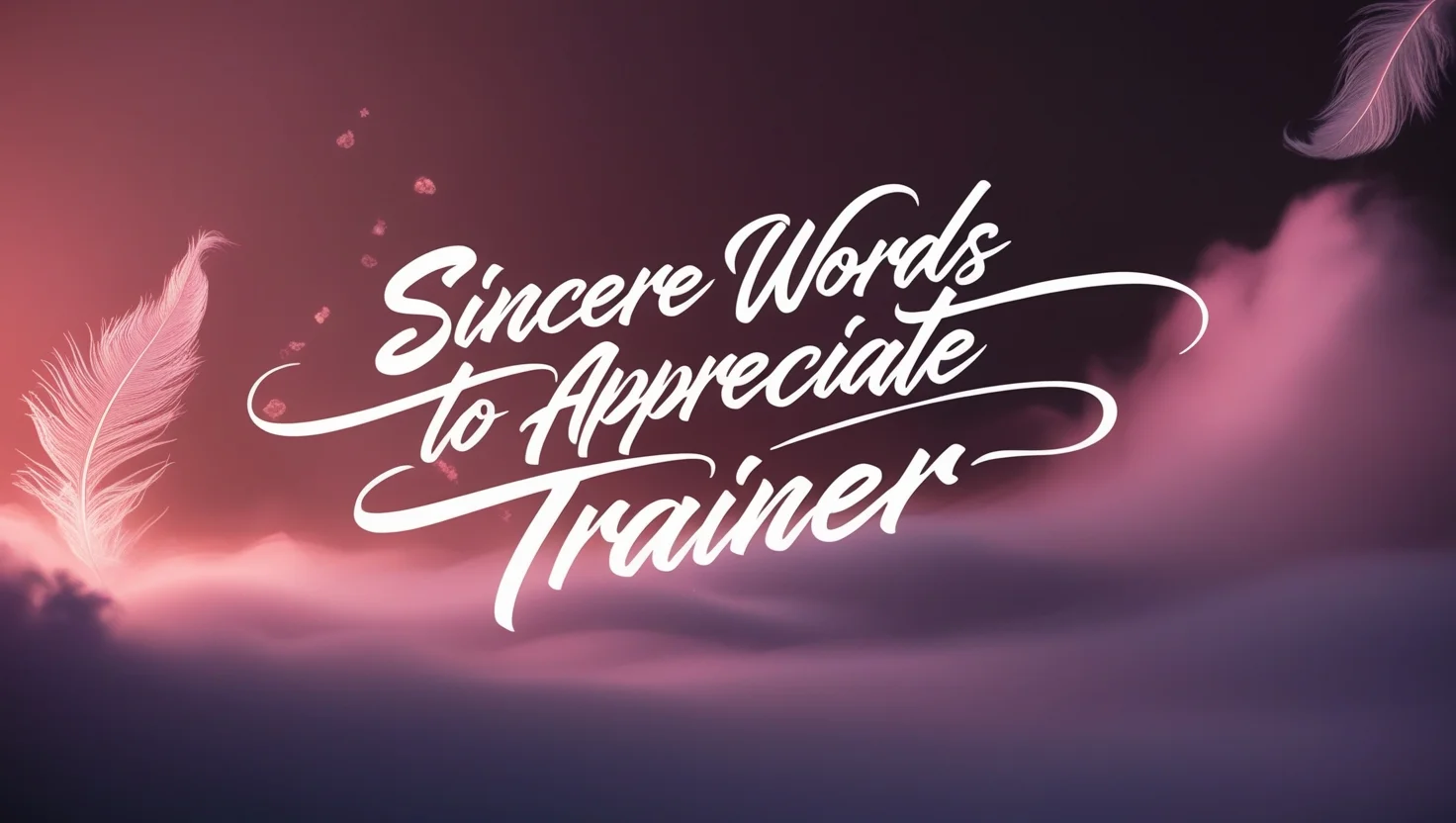 Sincere Words to Appreciate Trainer