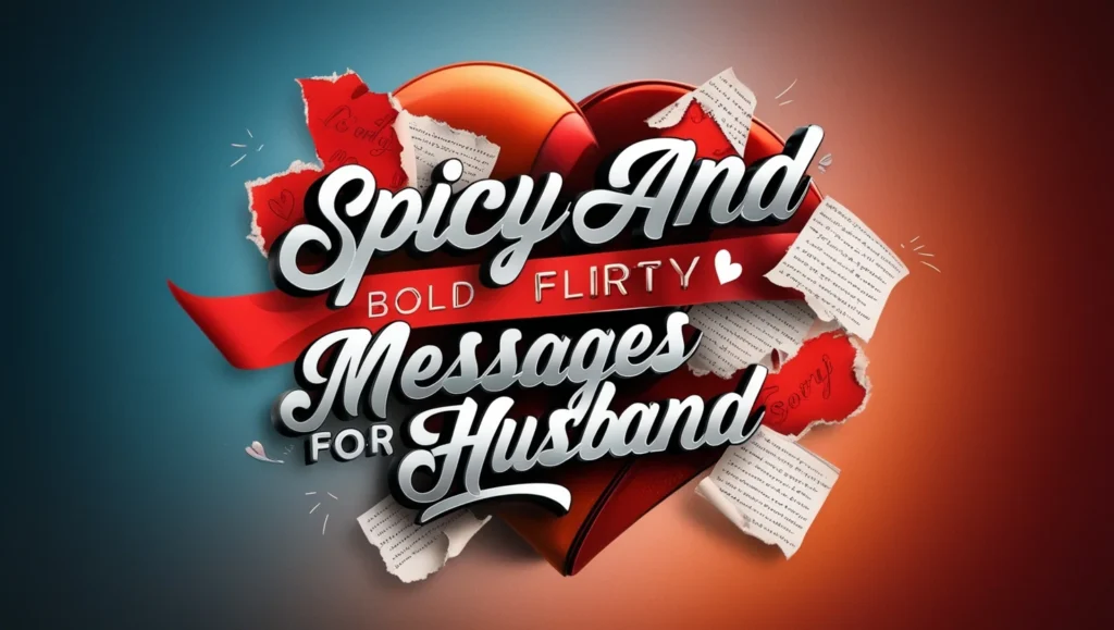 Spicy and Bold Flirty Messages for Husband